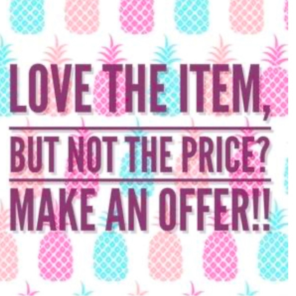Reasonable offers accepted